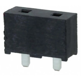Samtec PSS-02-01-T-S Straight Through Hole PCB Socket, 2-Contact, 1 Row, 6.35mm Pitch, 11.4A, Solder, 500V