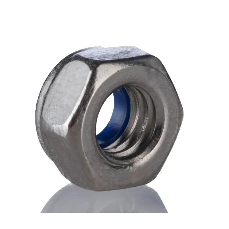 RS PRO Plain Stainless Steel Locknut M5 DIN 985 Nylon Insert 8mm Width 5mm Height 767-826