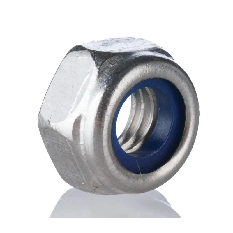 RS PRO Plain Stainless Steel Locknut M5 DIN 985 Nylon Insert 8mm Width 5mm Height 767-826