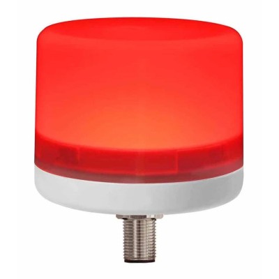 RS PRO Red LED Beacon 24V DC Steady Screw Mount, LED Bulb, IP66, 40mA, White Housing 199-9728