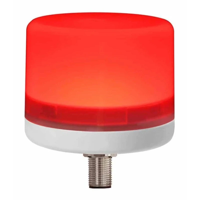 RS PRO Red LED Beacon 24V DC Steady Screw Mount, LED Bulb, IP66, 40mA, White Housing 199-9728