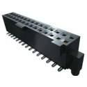 Samtec SFML Series Straight Surface PCB Socket, 20 Contacts, 2 Row, 1.27 mm Pitch, Locking Socket Strip SFML-110-T2-S-D-LC