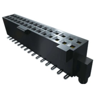 Samtec SFML Series Straight Surface PCB Socket, 20 Contacts, 2 Row, 1.27 mm Pitch, Locking Socket Strip SFML-110-T2-S-D-LC