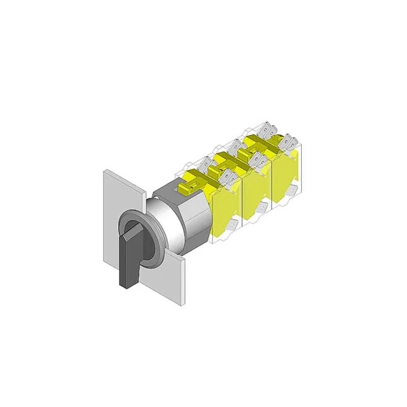 EAO 3 Position Selector Switch Head, IP65, 35 mm Front, Aluminium, 