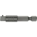Wera 1/4 Inch Square Drive Adapter Chrome Vanadium Steel 50mm Length 05050205001