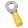 MECATRACTION N Series Insulated Ring Terminal, Polyamide, M6 Stud, 14 - 10 AWG, Yellow, C100NC2-6