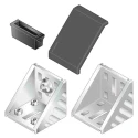 Bosch Rexroth M6 Angular Cover Cap for 60 mm Strut Profile and 10 mm Groove Polypropylene 3842548852