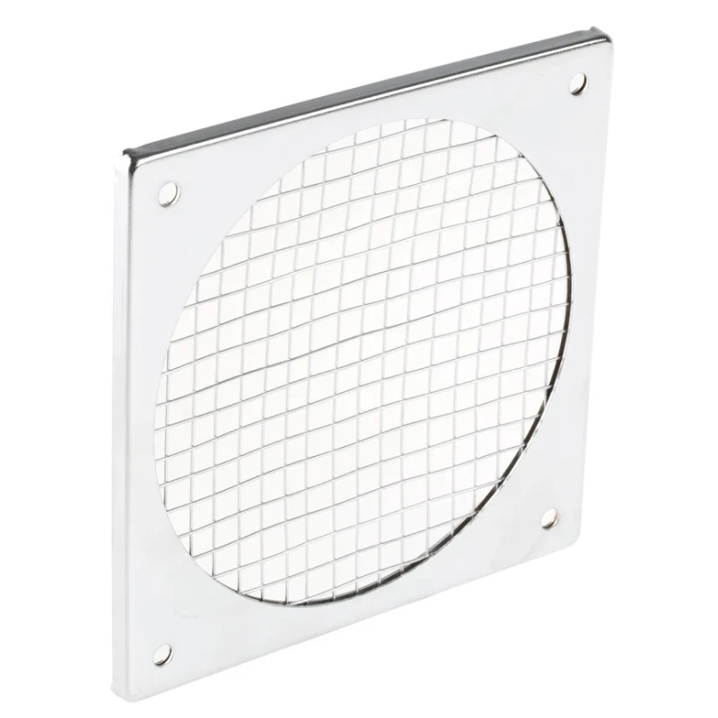 ebm-papst Steel Filter Nickel Plated, Steel Frame Fan Filter for 120 mm Fans, 124 x 124 mm, 5 mm Thickness PRF120