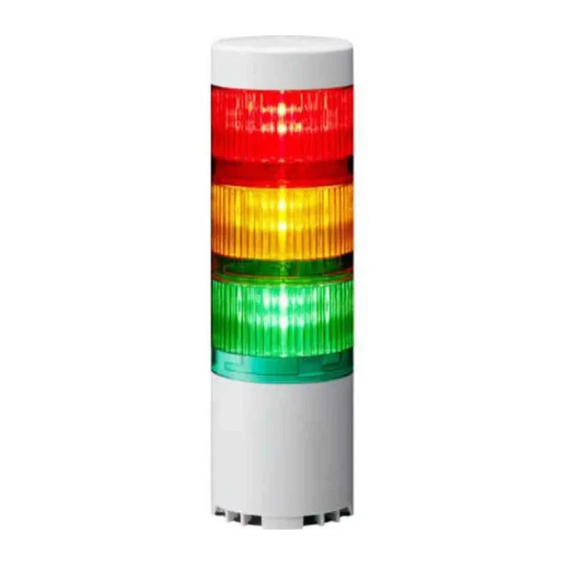 Patlite Signal Tower Buzzer, 3 LED Lights, USB Interface, 5V DC, Model LR6-USB