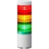 Patlite Signal Tower Buzzer, 3 LED Lights, USB Interface, 5V DC, Model LR6-USB