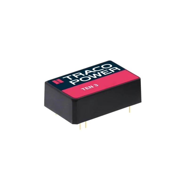 TRACOPOWER DC/DC Converter 3.3V DC 600mA Output 36V DC Max Input 18V DC Min 3W Through Hole TEN 3-2410