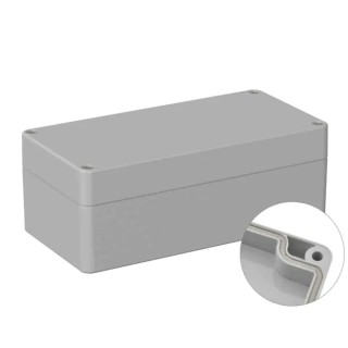 RS PRO 5U2 Series Polycarbonate General Purpose Enclosure Grey Lid IP66 IK07 160x80x60mm Germany
