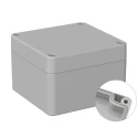 RS PRO 5U2 Series Grey Polycarbonate Enclosure IP66 IK07 82x80x55 mm IP66