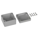 RS PRO 5U2 Series Grey Polycarbonate Enclosure IP66 IK07 82x80x55 mm IP66