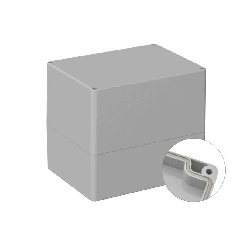 RS PRO Polycarbonate General Purpose Enclosure IP66, IK07, Grey Lid, 140x160x120 mm 5U2 Series