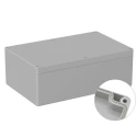 RS PRO 5U2 Series Polycarbonate General Purpose Enclosure Grey Lid IP66 IK07 90mm x 250mm x 160mm Germany IP66