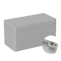 RS PRO Polycarbonate General Purpose Enclosure, Grey Lid, IP66, IK07, 160mm x 80mm x 85mm, 5U2 Series