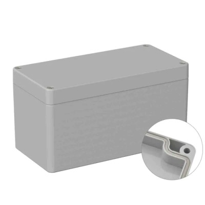 RS PRO Polycarbonate General Purpose Enclosure, Grey Lid, IP66, IK07, 160mm x 80mm x 85mm, 5U2 Series