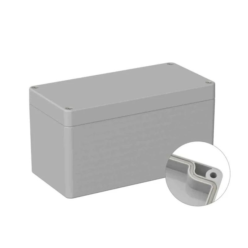 RS PRO Polycarbonate General Purpose Enclosure, Grey Lid, IP66, IK07, 160mm x 80mm x 85mm, 5U2 Series