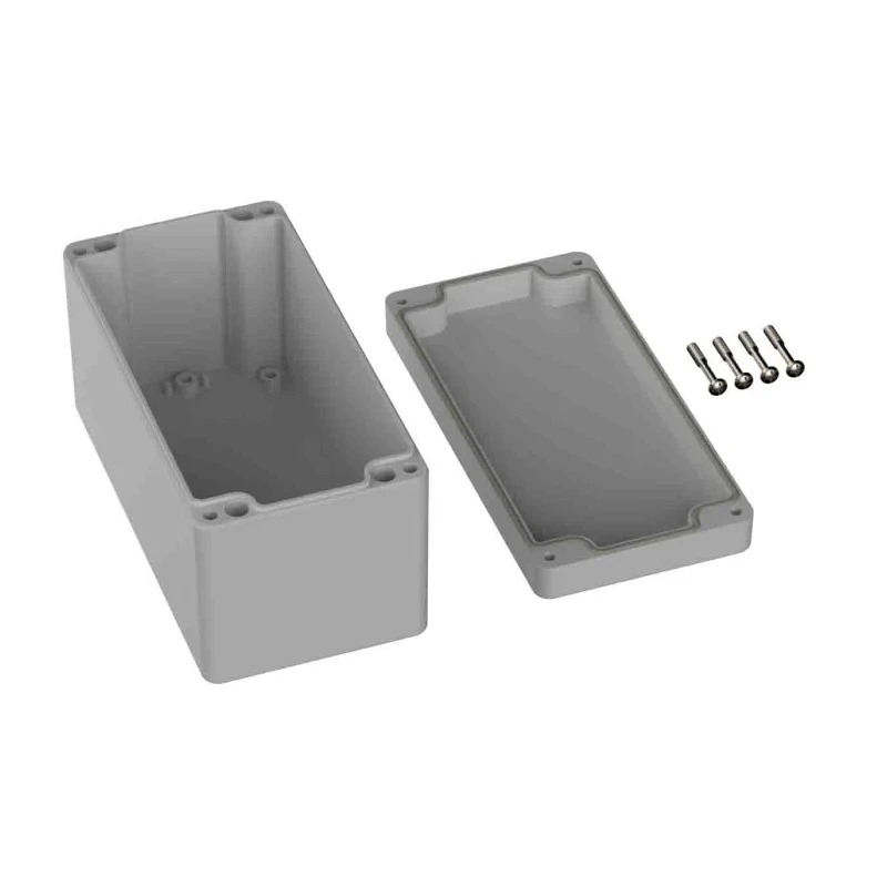 RS PRO Polycarbonate General Purpose Enclosure, Grey Lid, IP66, IK07, 160mm x 80mm x 85mm, 5U2 Series