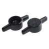 RS PRO Black Acetal Thermoplastic 2-Arm Clamping Knob, Push-in, 38 mm Diameter, 10 mm Thread Length 771-768