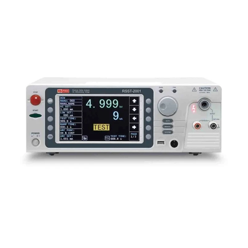 RS PRO Insulation Tester 50V to 1200V CAT I LCD Backlight RSST-2001