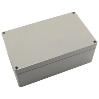 RS PRO 5U3 Series ABS General Purpose Enclosure, IP66, IK07, 200x120x75 mm, Grey Lid