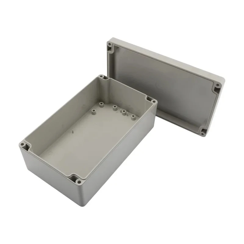 RS PRO 5U3 Series ABS General Purpose Enclosure, IP66, IK07, 200x120x75 mm, Grey Lid