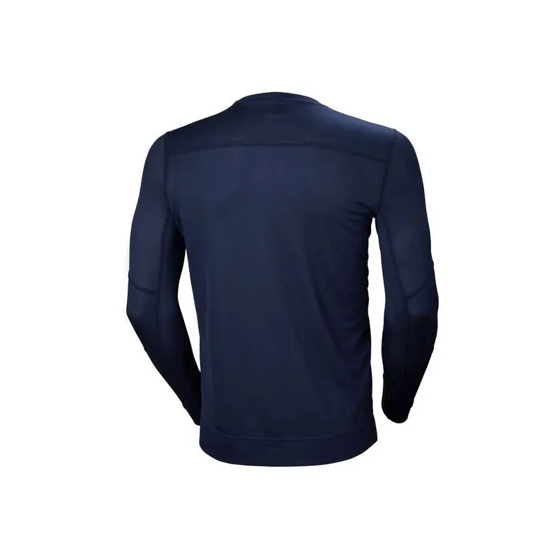 Helly Hansen Long Thermal Shirt, S, Navy, Polyester, Long Sleeves 75105_590-S
