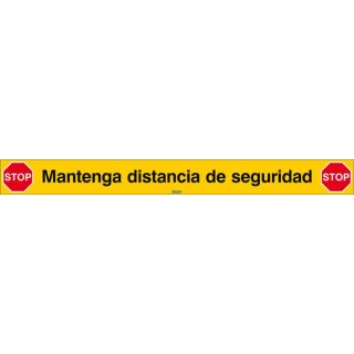 Brady Safety Poster Polypropylene Spanish, 800 mm x 80 mm, COVID-19, Non-Adhesive 306833