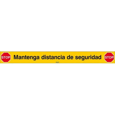 Brady Safety Poster Polypropylene Spanish, 800 mm x 80 mm, COVID-19, Non-Adhesive 306833