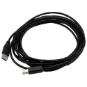 RS PRO IC Socket USB Cable, Male USB Type A to Male USB Type B, USB 2.0, Black, 5m 201-2478