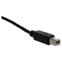 RS PRO IC Socket USB Cable, Male USB Type A to Male USB Type B, USB 2.0, Black, 5m 201-2478