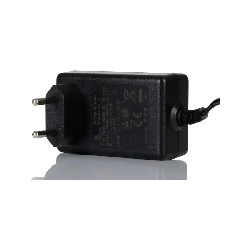 RS PRO AC/DC Adapter EU Plug 12V DC 2.5A, 30W, 2.1 x 5.5 mm Centre Positive 200-8942