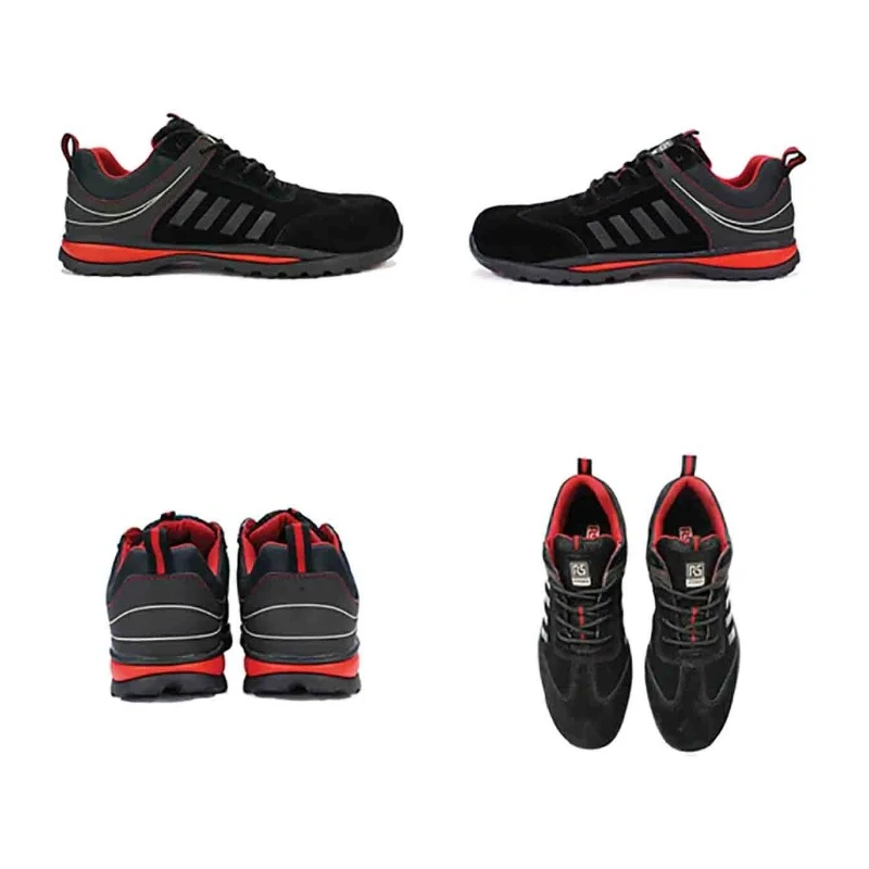 RS PRO Women's Black/Red Fibreglass Safety Trainer, Composite Midsole, UK 3, EU 36 RS360