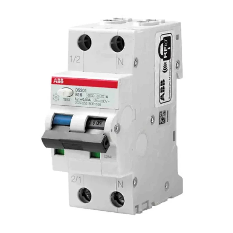 ABB Residual Current Circuit Breaker with Overload Protection, 40A, 2-Pole, 30mA, DIN Rail, DS201 Series 2CSR275180R1404