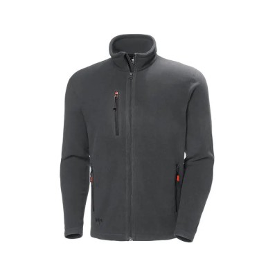 Helly Hansen Oxford Grey Polartec Unisex Zipper Fleece Jacket, Size S 72026_970-S