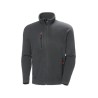 Helly Hansen Oxford Grey Polartec Unisex Zipper Fleece Jacket, Size S 72026_970-S