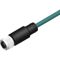 RS PRO Sensor & Actuator Cable Straight to Unterminated Polyurethane Jacket Teal 10m 250V IP67 4-Way 201-7099