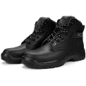 RS PRO Black Fibreglass Toe Capped Men's Ankle Safety Boots, Size UK 9, EU 43, Lace Up, Composite Midsole RS4011