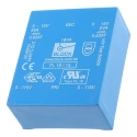 Block PCB Transformer FL 18/15, 15 V AC Dual Secondary, Pin Mount, 115/230 V AC Primary, 18 VA, 2 Output, 68x27.6x57 mm