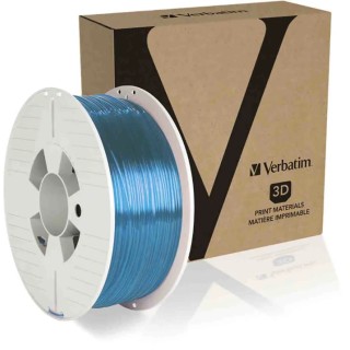 Verbatim 1.75 mm Blue PET-G 3D Printer Filament 1 kg, Polyethylene Terephthalate, Model 55056
