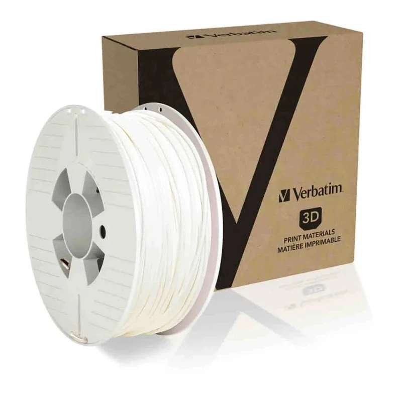 Verbatim White PLA 3D Printer Filament, 2.85 mm Diameter, 1 kg, FDM Technology 55328