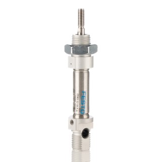 Festo ISO Standard Pneumatic Cylinder 10mm Stroke, 12mm Bore, Aluminium Body, Single Acting, ESNU-12-10-P-A