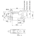 Crouzet Pneumatic Manual Control Valve, Plunger Operation, 2.5 mm Port, 8 bar, 100 NL/min, Series 81, Model 81290501