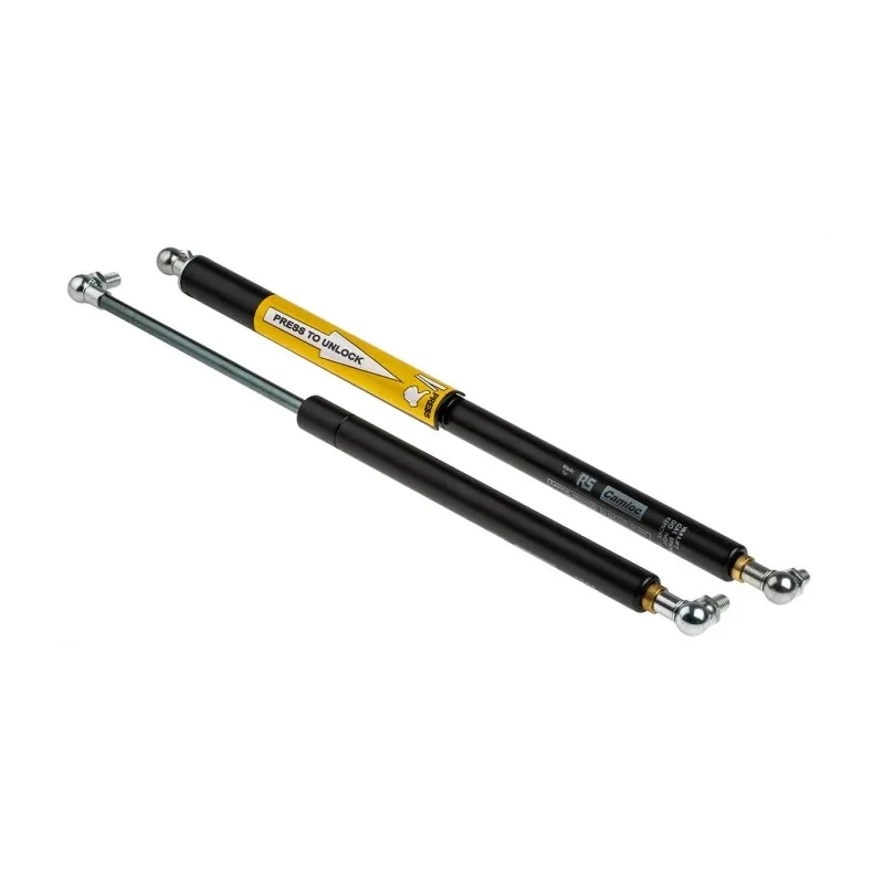 RS PRO Steel Gas Strut with Ball & Socket Joint, 364mm Extended Length, 150mm Stroke, 100–650N Force, Steel SWV8ECV800002