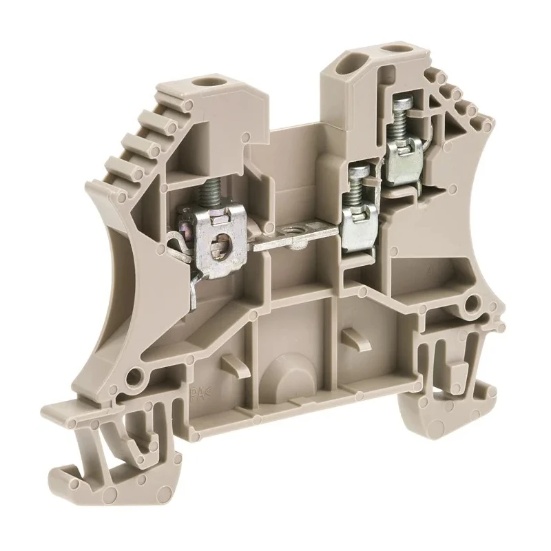 Weidmüller Feed Through Terminal Block, WDU Series, Brown, 2.5mm², 1-Level, 800V, Screw, IECEx/ATEX, Model 1024700000