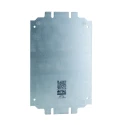 Rittal Sheet Steel Zinc Plated Enclosure Accessory Mounting Plate 175mm x 285mm for KX Series 1563800