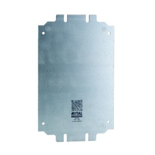 Rittal Sheet Steel Zinc Plated Enclosure Accessory Mounting Plate 175mm x 285mm for KX Series 1563800