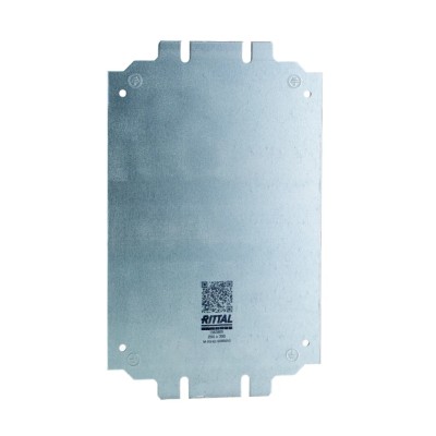 Rittal Sheet Steel Zinc Plated Enclosure Accessory Mounting Plate 175mm x 285mm for KX Series 1563800